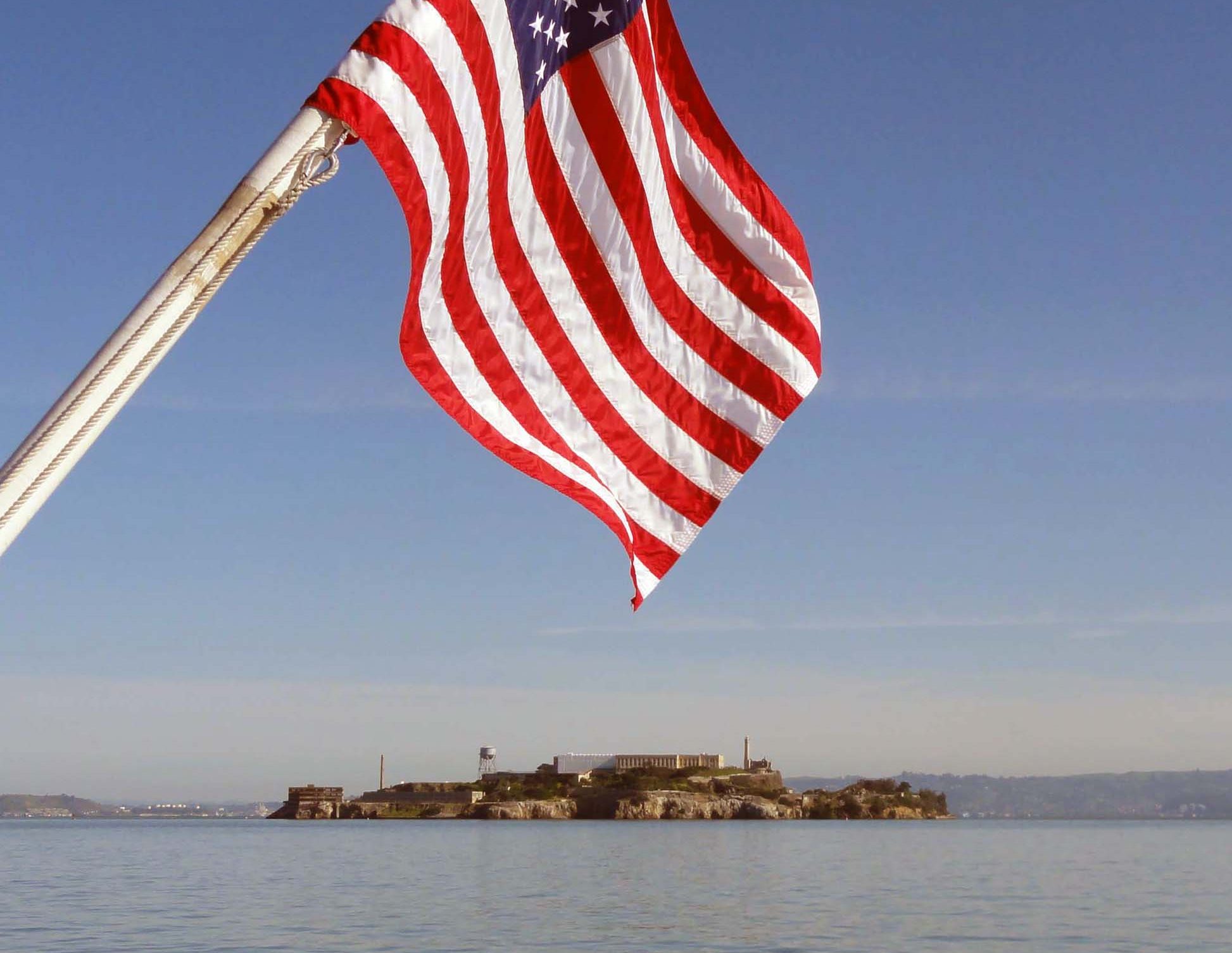 Ile d'Alcatraz, réhabilitée, accueille 1 million de touristes par an.